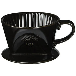 Kalita Lotto Ceramic Coffee Dripper 101 (Black)